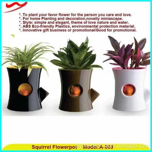 Fashional chinese innovative products new-- Mini Squirrel Flowerpot